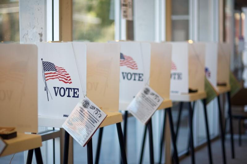Stock photo: Voting Booths