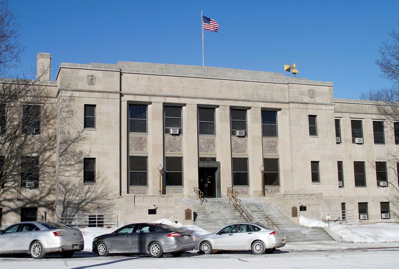 The film, “Where Justice Settled: The Story of Ohio’s 88 County Courthouses,” traces how these buildings evolved from frontier gathering spaces into lasting civic landmarks. Pictured here is the Ashland County Courthouse in Ashland, Ohio.
