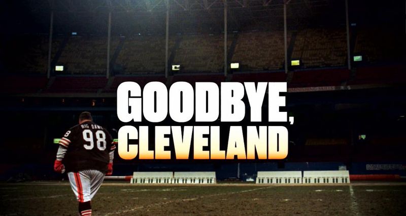 John "Big Dawg" Thompson walks the field at Cleveland Stadium after the last game in Cleveland on Dec. 17, 1995, against the Cincinnati Bengals before Browns owner Art Modell moved the franchise to Baltimore. ESPN's "Monday Night Countdown" will commemorate the 25-year anniversary with an essay on Dec. 14 before the Browns host the Ravens at FirstEnergy Stadium. [Courtesy of ESPN Images]