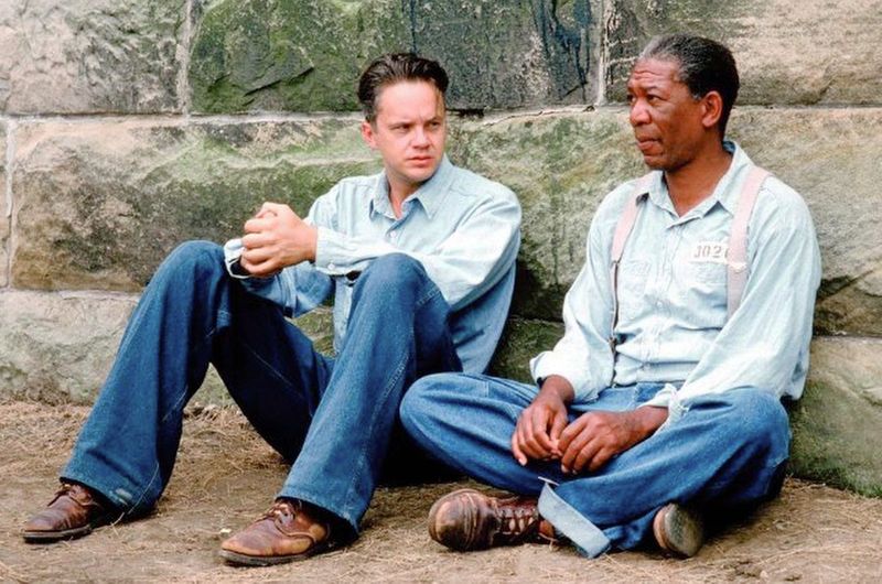The Shawshank Redemption (1994) with Tim Robbins and Morgan Freeman. (Castle Rock Entertainment)