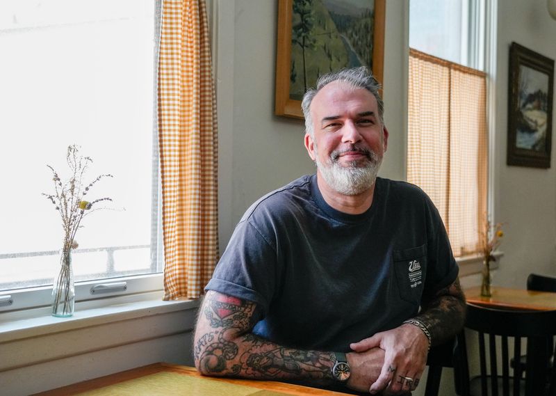 Mike Stankovich, the owner of Mid-City, also owns a sister bar by the name of Longfellow, which is located in Over-The-Rhine on Thursday, Aug. 24, 2023 at Mid-City on Court Street in Downtown Cincinnati.