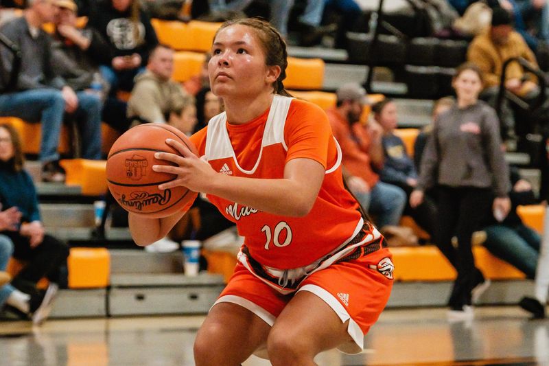 Claymont's Ava Edwards makes a free throw during a game against Strasburg, Wednesday, Jan. 17 in Strasburg.