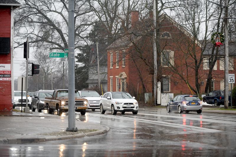 A petition has been started for residents opposed to a proposed roundabout at the intersection of Cleveland Ave. and State St.. in Greentown. Wednesday, January 24, 2024.