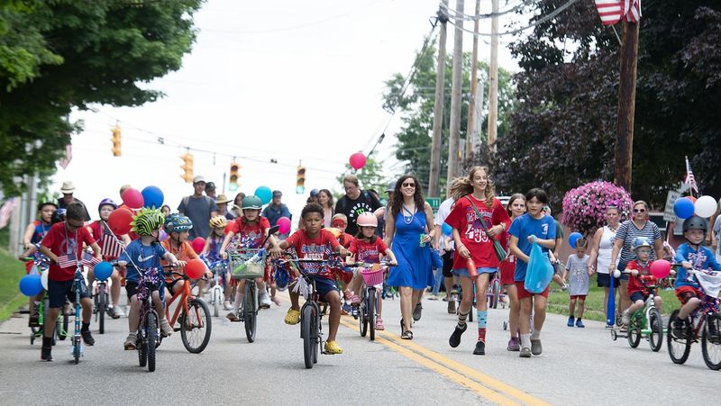 Participants in Hiram Village's Independence Day Grand Parade are shown in this 2024 photo. The village will repeat the parade this year, along with a number of other events as Portage County celebrates America's 250th birthday.