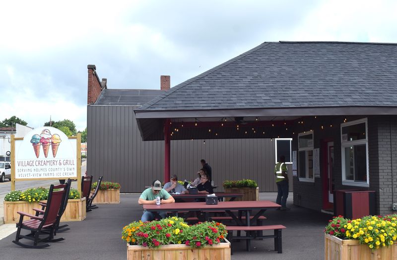 Diners enjoy lunch at the Village Creamery & Grill at 140 S. Market St. in Shreve.
