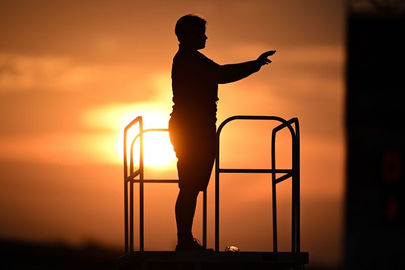 Here's the Middletown band director during the Oak Hills and Middletown football game Friday, Aug. 30, 2024, at Barnitz Stadium, Middletown.