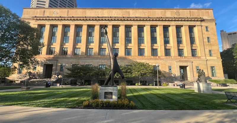 Sep 13, 2024; Columbus, OH, USA; The Joseph P. Kinneary United States Courthouse is a federal courthouse in Columbus, Ohio. It is at 85 Marconi Blvd.