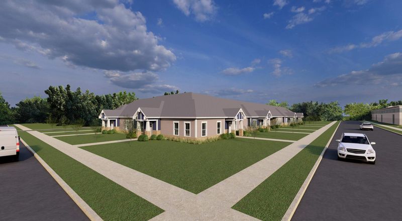 Architects rendering of the ICAN housing facility Duncan Square.