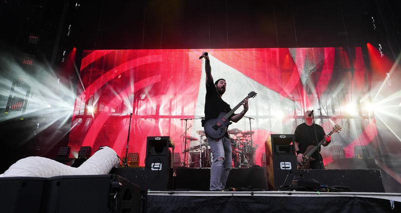 Breaking Benjamin performs in Louisville, Kentucky in September 2024.