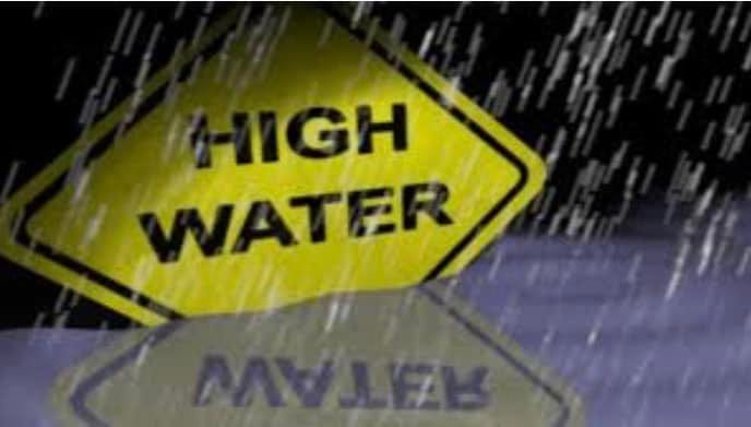 High water stock image