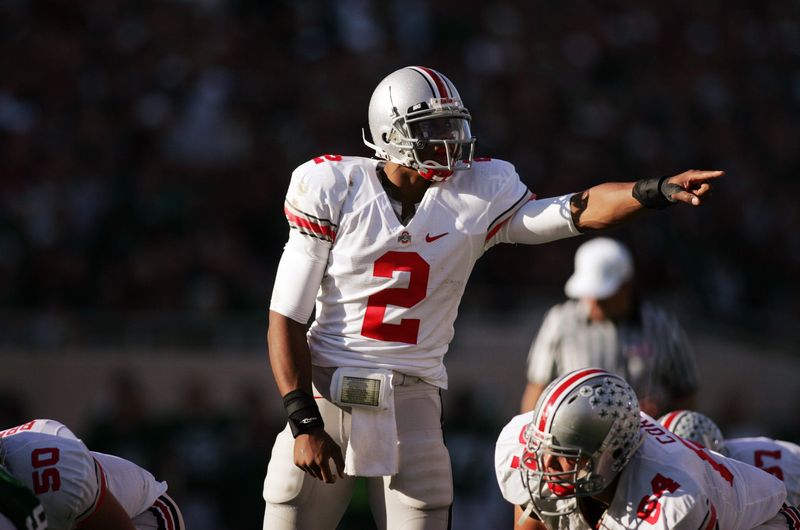 Terrelle Pryor, seen here playing for the Buckeyes in an October 2008 game, sued Ohio State University over compensation for his name, image and likeness but his case was dismissed.
