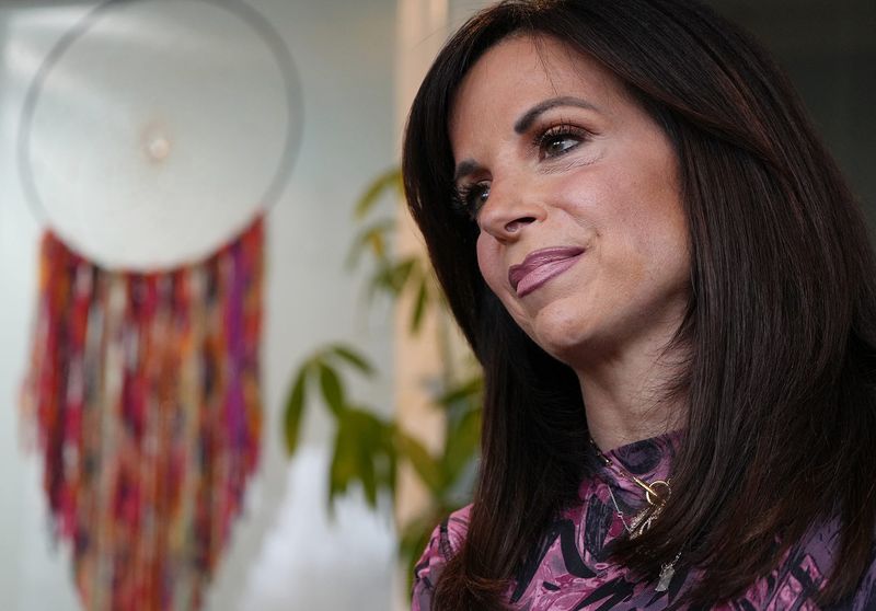 Hollie Strano shares her recovery journey in the office of her life coach on Tuesday, Dec. 10, 2024 in Brecksville,