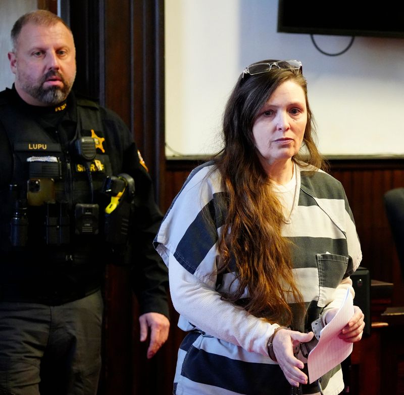 Angela Wagner enters the Pike County Common Pleas Court on Jan. 3, 2024.