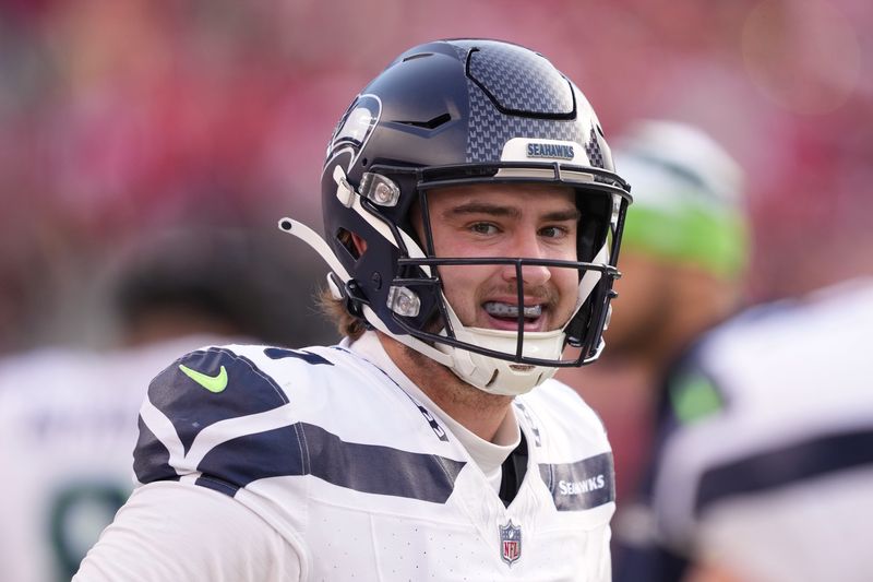 Seattle Seahawks long snapper Chris Stoll smiles during a 2024 game against the San Francisco 49ers at Levi's Stadium in Santa Clara, California. Stoll, a DeSales graduate, will return to the stadium for Super Bowl LX on Feb. 8.