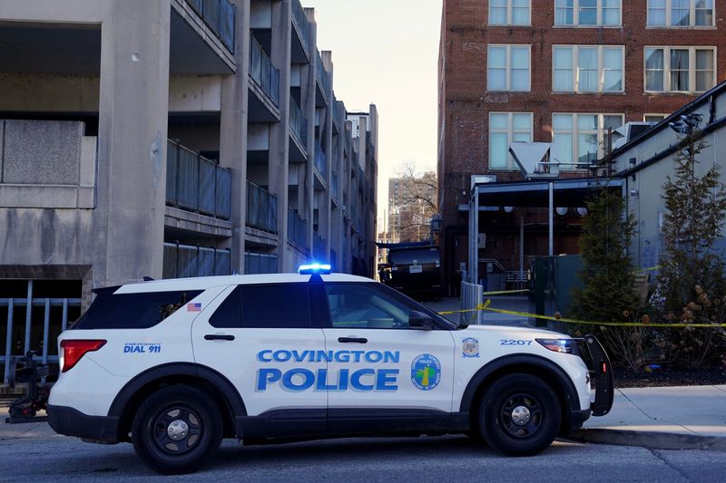 Covington police responded to the 600 block of Madison Avenue in Covington's business district following reports of a police shooting on Feb. 28, 2025.