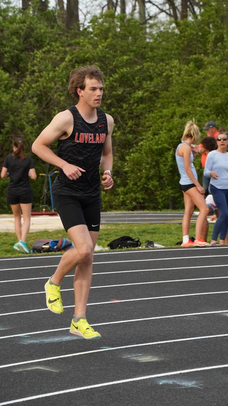 Loveland's Tyler Schwinn won the Division II OATCCC indoor high jump state title.