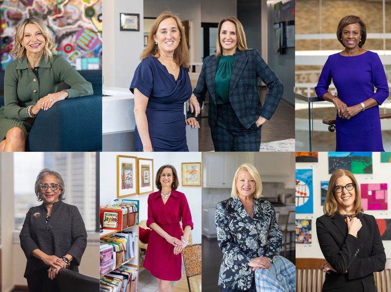 Columbus CEO’s Inspiring Women (from left): top row – Debbie Penzone, Lisa Berger and Ilaria Rawlins, Karen Morrison; bottom row – Barb Smoot, Amy Klaben, Lisa Hinson and Angela Plummer