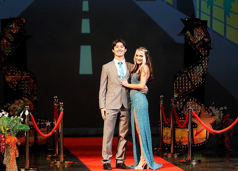 Ashland High School’s prom grand march was Saturday, April 26, 2025, in Archer Auditorium. This year’s prom theme was Vintage Hollywood.