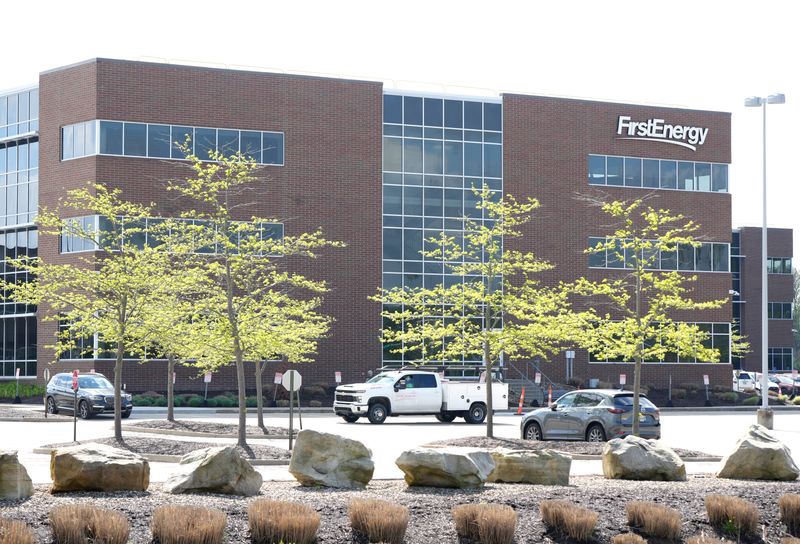 FirstEnergy headquarters on White Pond Drive on May 2, 2025, in Akron, Ohio. {Phil Masturzo/Beacon Journal}