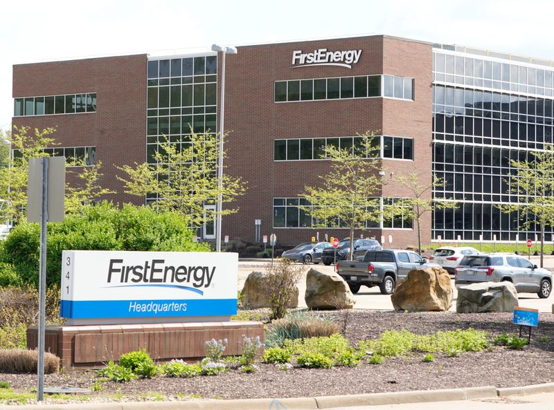 FirstEnergy headquarters on White Pond Drive on May 2, 2025, in Akron, Ohio. {Phil Masturzo/Beacon Journal}