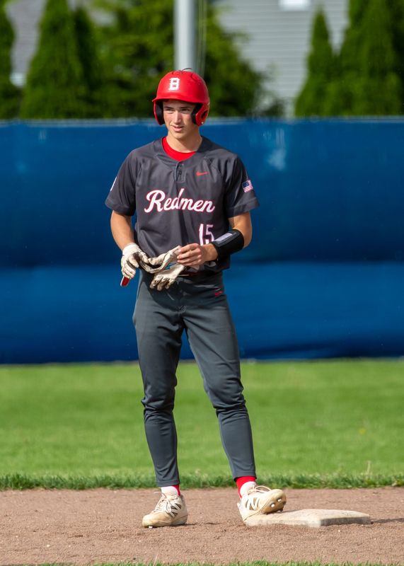 Bellevue's Ike Brown drove in a run to tie the game 1-1.