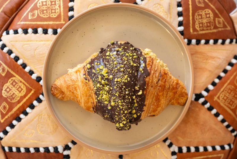 Knafeh croissant at Maison Skalli.