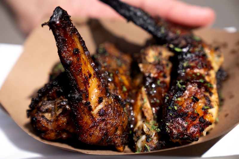 The jerk chicken Jay's Nyam & Jam served at Taste of Cincinnati in 2025. They now have a brick-and-mortar location at Findlay Market.