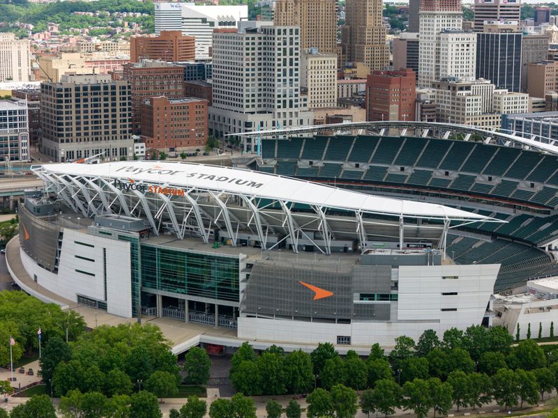 Paycor Stadium, home of the Cincinnati Bengals, in downtown Cincinnati on Friday, May 23, 2025.