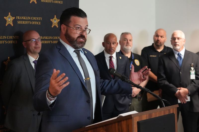 FOP Capital City Lodge President Brian Steel talks about the capture of Daveonte Dixon and the investigation into the shooting. He spoke at a news conference June 2, 2025. Also attending were representatives from the, U.S. Marshals Service, Mifflin Township Police Chief, Mifflin Township Trustee, Columbus Division of Police, Ohio Bureau of Criminal Investigations, and the Ohio State Highway Patrol.