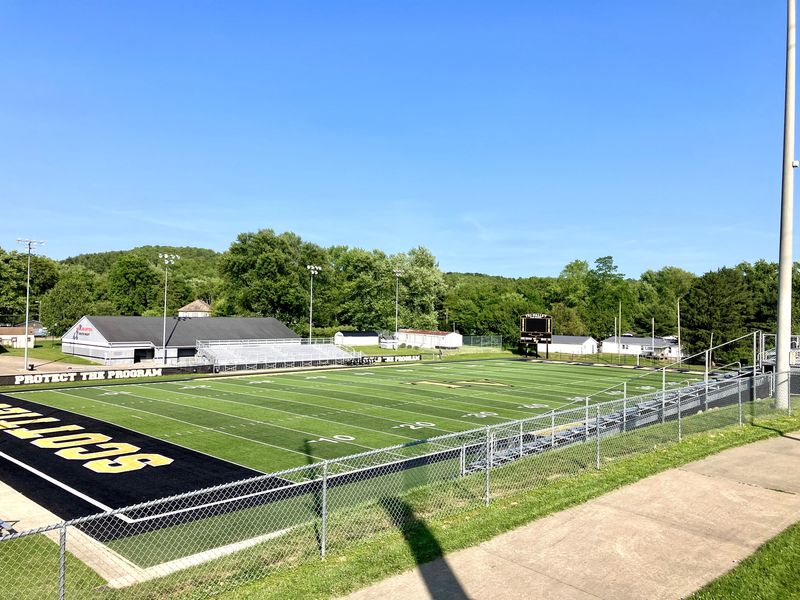 Jack Anderson Stadium, in Dresden, has been the home of Tri-Valley High School football since its inception. A local group is seeking to raise funds to name the playing surface after fallen Marine Sgt. Bradley Harper, a 1998 grad and former Tri-Valley football player.