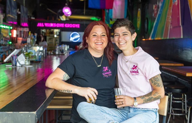 Bobbi and Jaci Kincaid at Slammers
