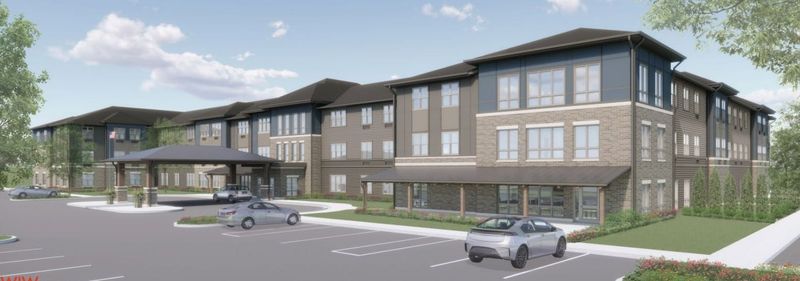 A rendering of the planned $17 million Silver Birch Assisted Living complex on Bath Road in Cuyahoga Falls. Construction is expected to start in fall of 2025.