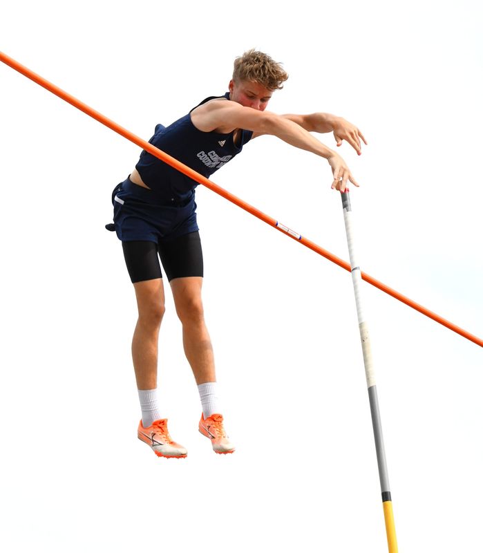Cincinnati Country Day's Luke Schnieber is now a two-time pole vault state champion, winning one indoors and one outdoors.
