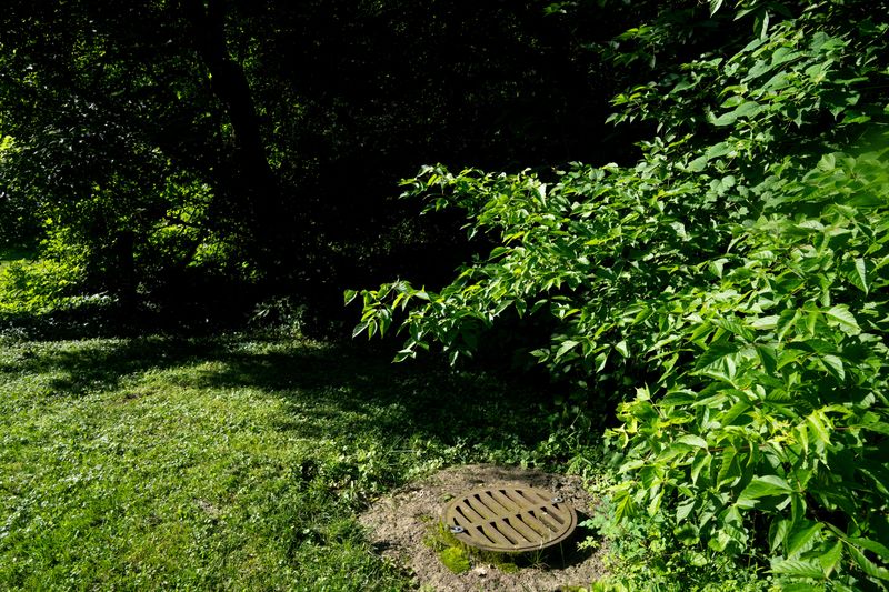 A view of a sewage vent at Burnet Woods Park in Clifton on Wednesday, June 11, 2025.
