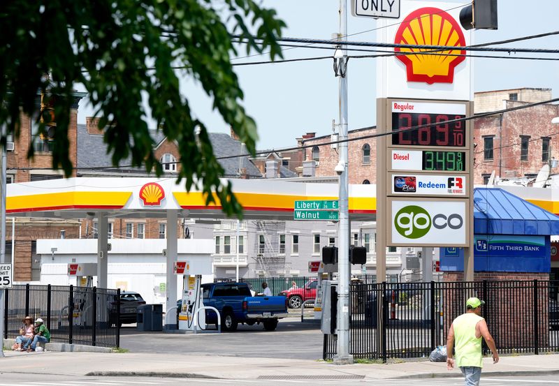 The Shell gas station at Liberty and Walnut Streets in Over-the-Rhine Thursday June 12, 2025.