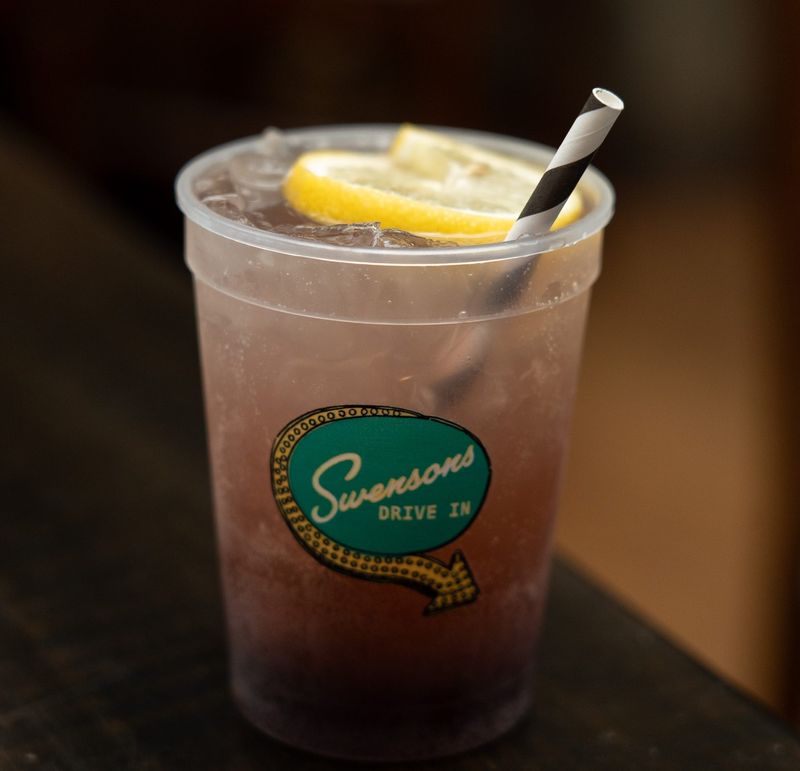 California Crush cocktail, grape soda, vergers, don q rum, vanilla, soy and lime. Cordelia, a Cleveland-based restaurant co-founded by Akron-born chef Vinnie Cimino is serving Swensons-inspired dishes through the month of June.