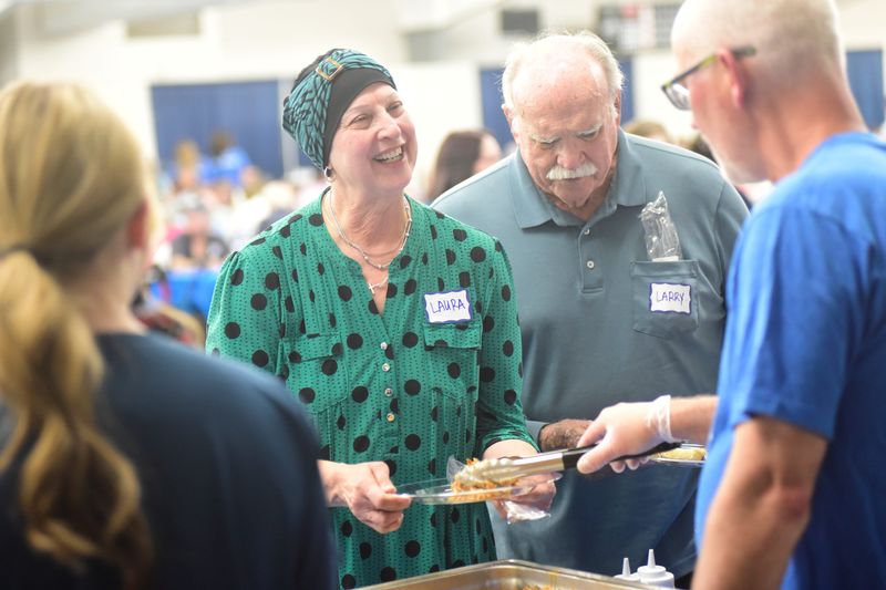 Laura Demarest, who has been fighting breast cancer for nine years, was one of more than 150 cancer survivors who were celebrated Thursday evening by OhioHealth.