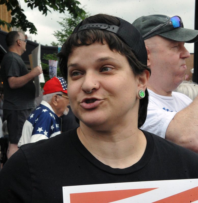 “Ever since (Donald Trump) took office, it’s been building,” said Megan Duckworth, of Ashland. “Calling in the Marines on your own people? It’s horrifying."