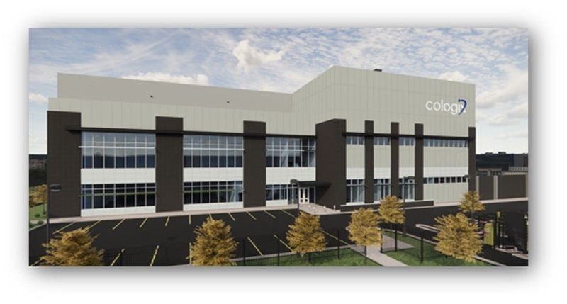 The Denver company Cologix has started work on its latest central Ohio data center, shown in this rendering, on Green Meadows Drive in Delaware County.