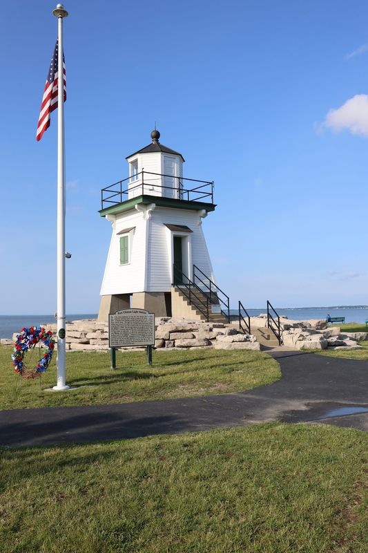 Blue skies for the Port Clinton Lighthouse