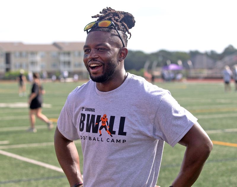 Former Cincinnati Bengal safety Brandon Wilson held his 2025 football camp Saturday at Lee Hedges Stadium.