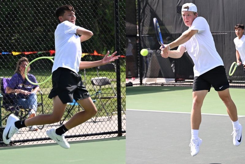Lexington's Cooper Remy and Philip Etzel were named the 2025 Mansfield News Journal Boys Tennis Players of the Year.