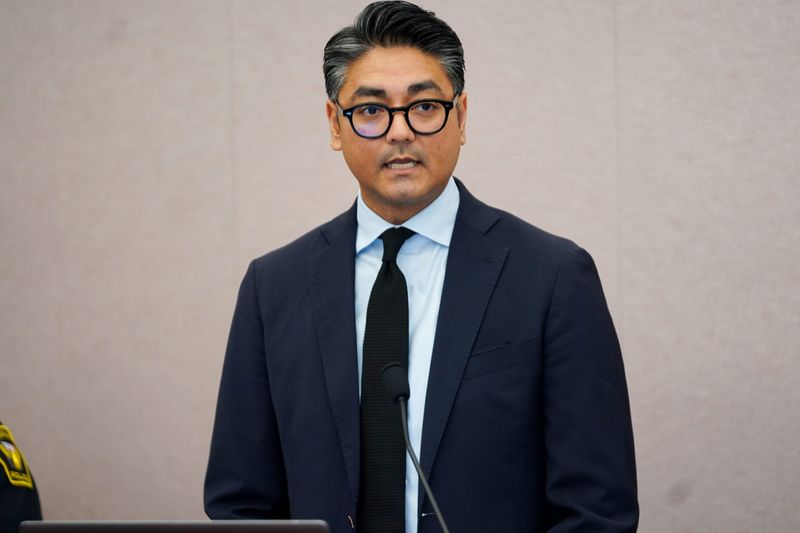 Cincinnati Mayor Aftab Pureval speaks at a press conference in June about a rise in crime.