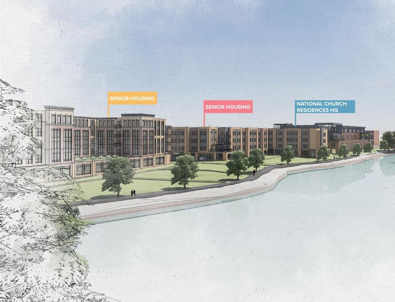 The senior-housing developer National Church Residences plans to redevelop its Upper Arlington campus with a new headquarters building and senior housing.
