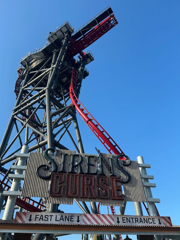 Cedar Point's newest thrill machine, the Siren's Curse roller coaster, opened for the media and coaster fans on Thursday, June 26.