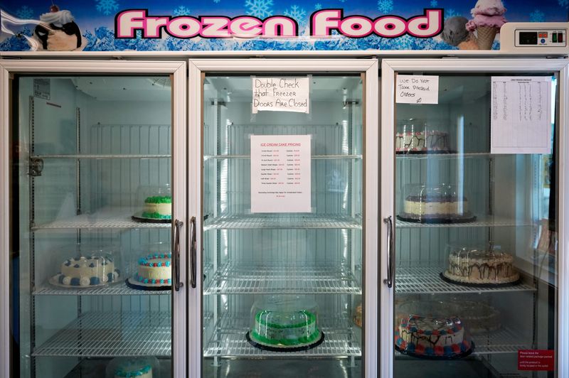 Dan Durbin, owner of Durbin's Magic Freeze in Barberton, said June 25 his freezer was full of ice cream cakes before a power outage shut everything down and ruined all of the cakes.