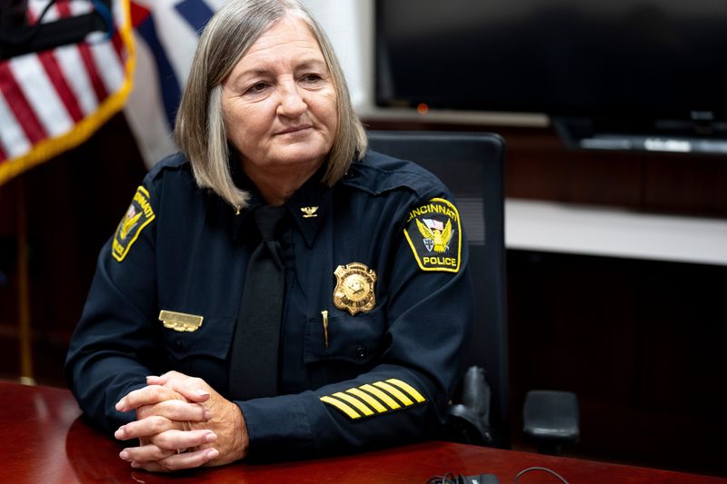 Cincinnati police chief Teresa Theetge.