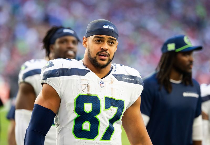 Tight end Noah Fant with the Seattle Seahawks