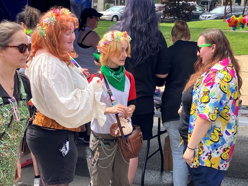 Mansfield's 10th annual Pride festival drew a colorful crowd to the downtown on Saturday.
