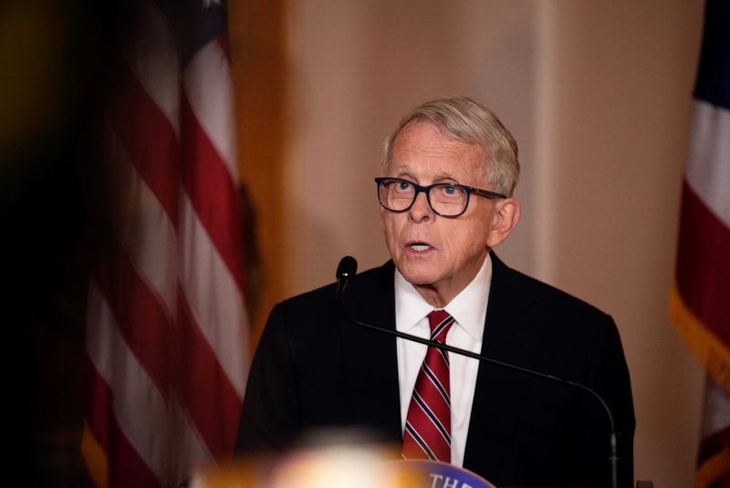 Ohio Gov. Mike DeWine defended his budget vetoes on July 1, saying they are in the best interest of the state.